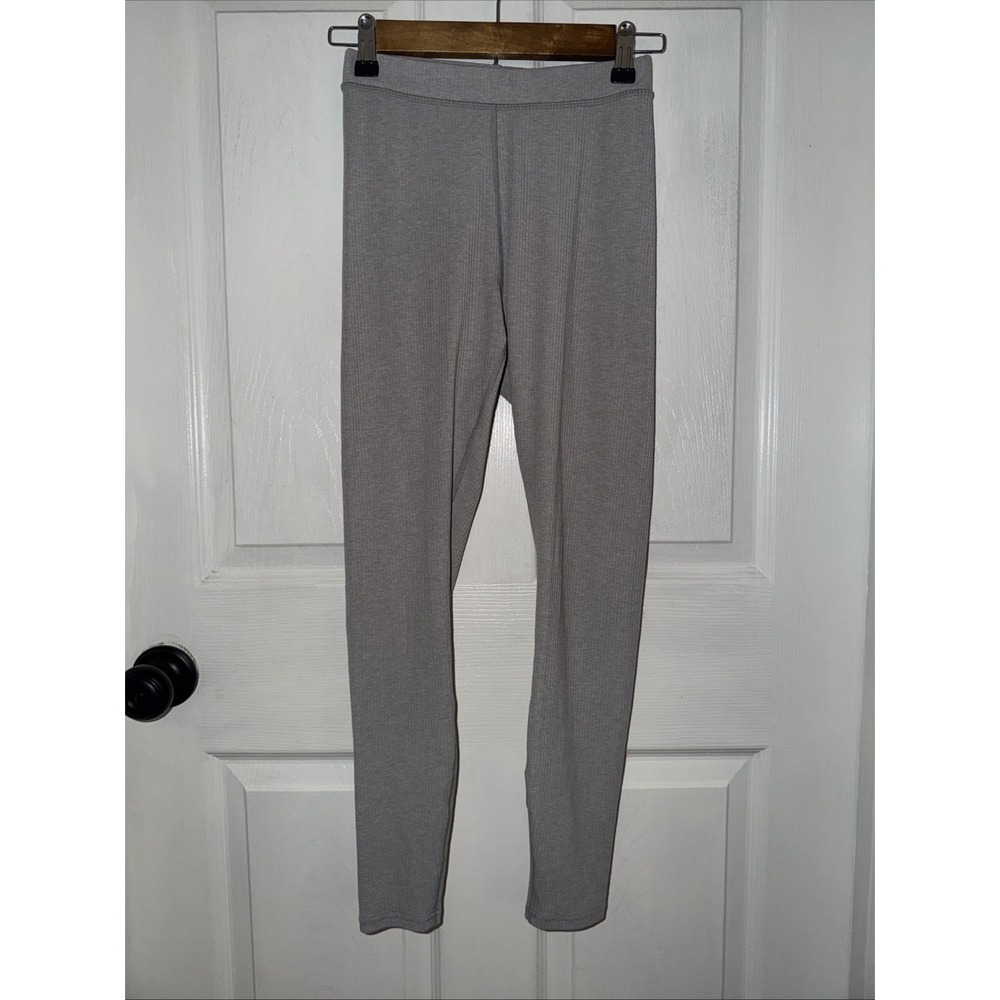 Alo Yoga Ribbed 7/8 High Waist Blissful Legging size XS in Heathered Grey